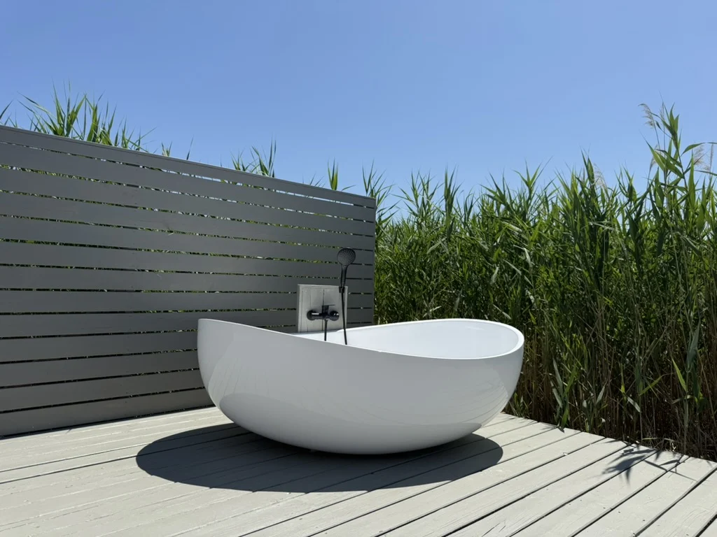 Seehütte Neusiedlersee Outdoorbadewanne