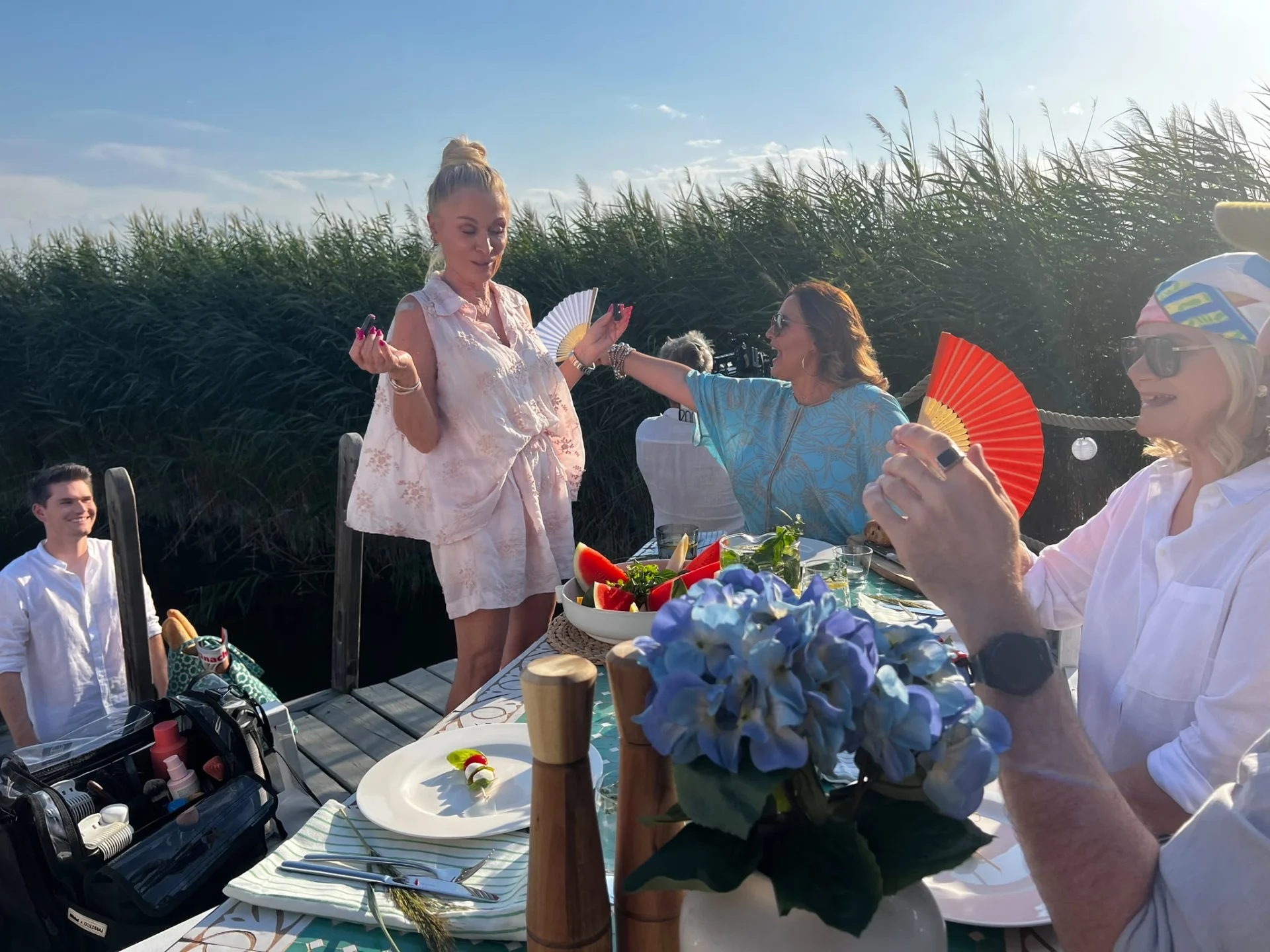 ORF nachlese Drehort:  mit Barbara Karlich: Terrasse der Seehütte Neusiedlersee
